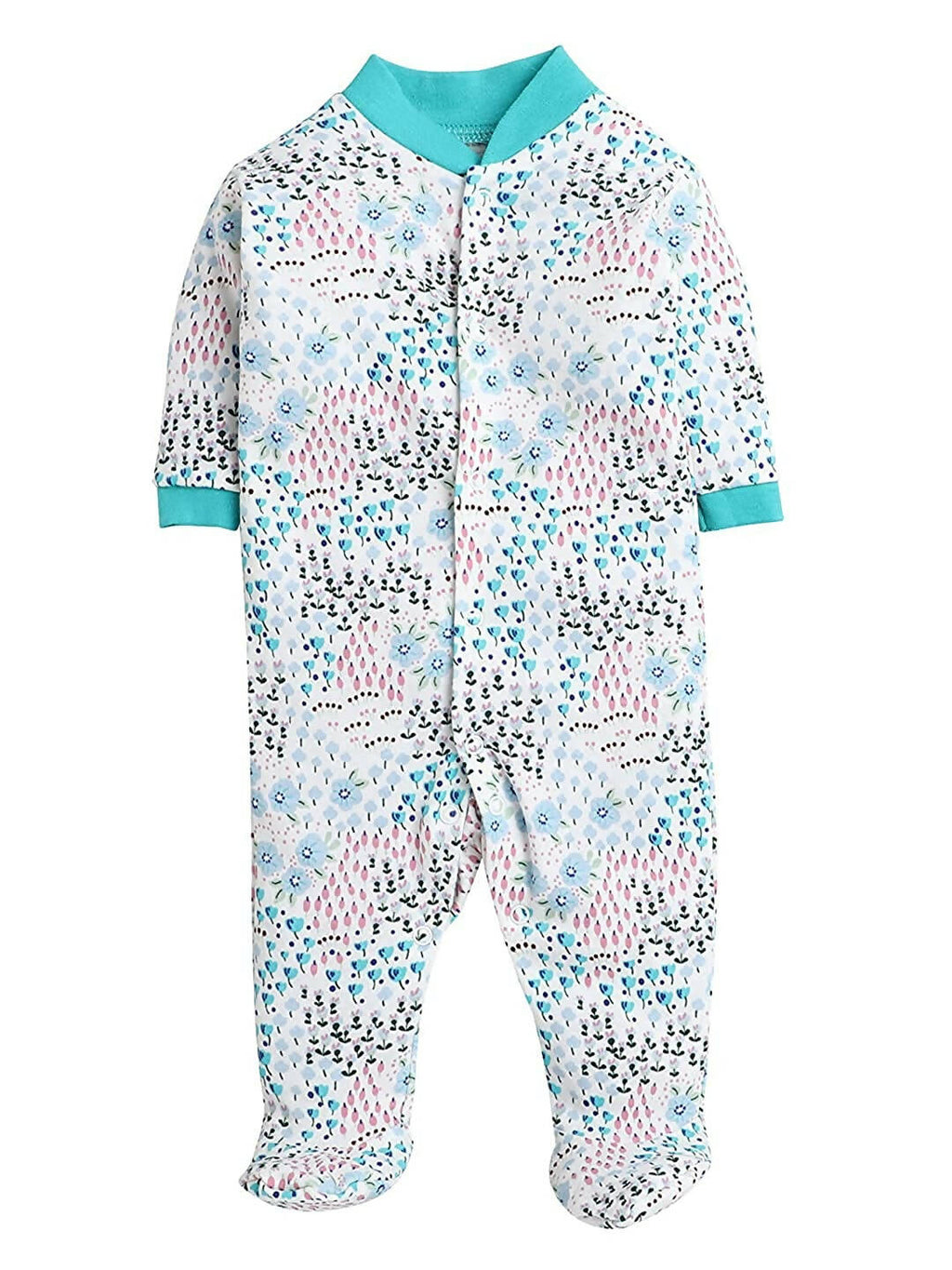 Daddy - G Rompers/Sleepsuits/Jumpsuit /Night Suits for New Born Babies - Mint Green