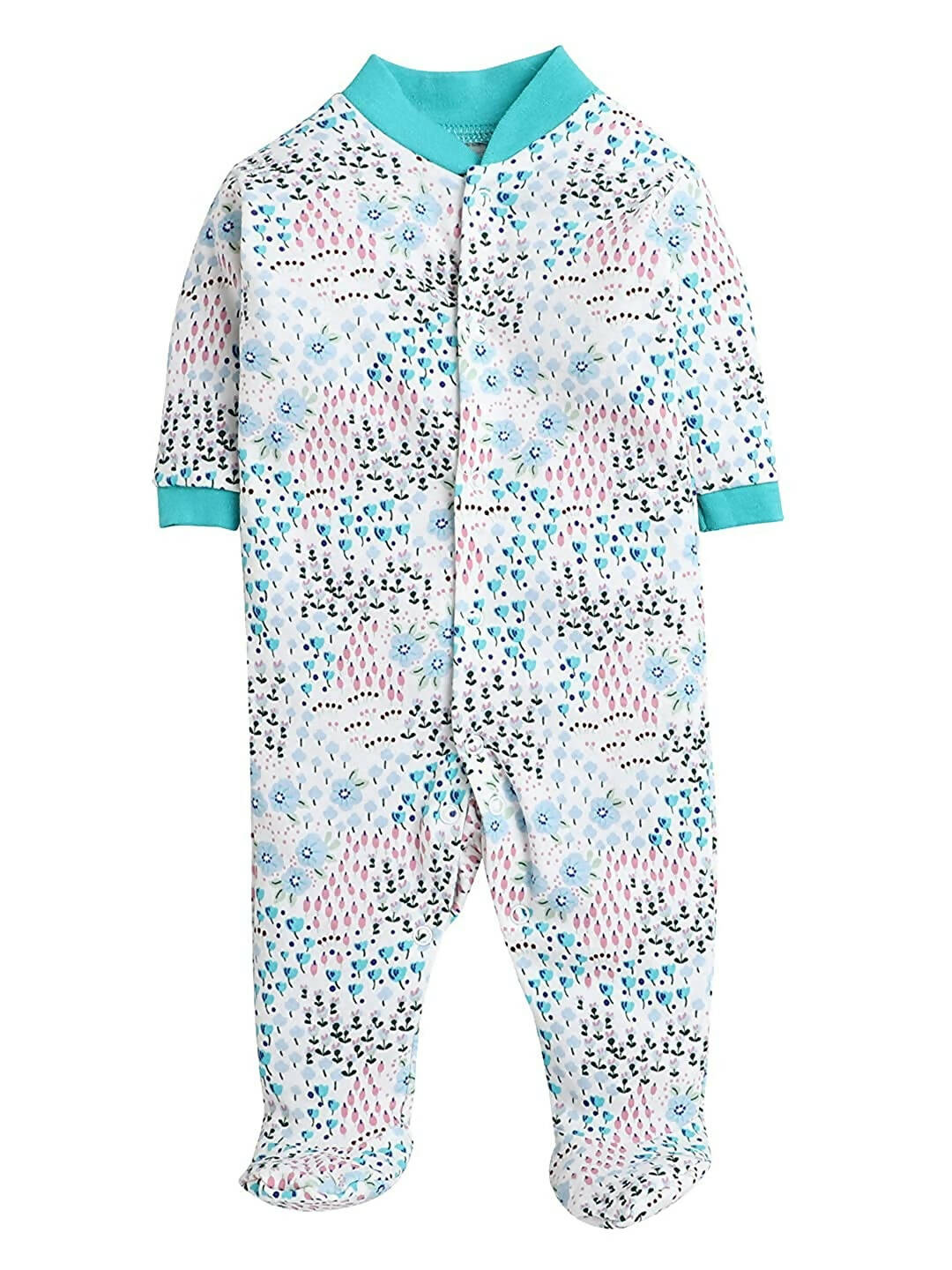 Daddy - G Rompers/Sleepsuits/Jumpsuit /Night Suits for New Born Babies - Mint Green