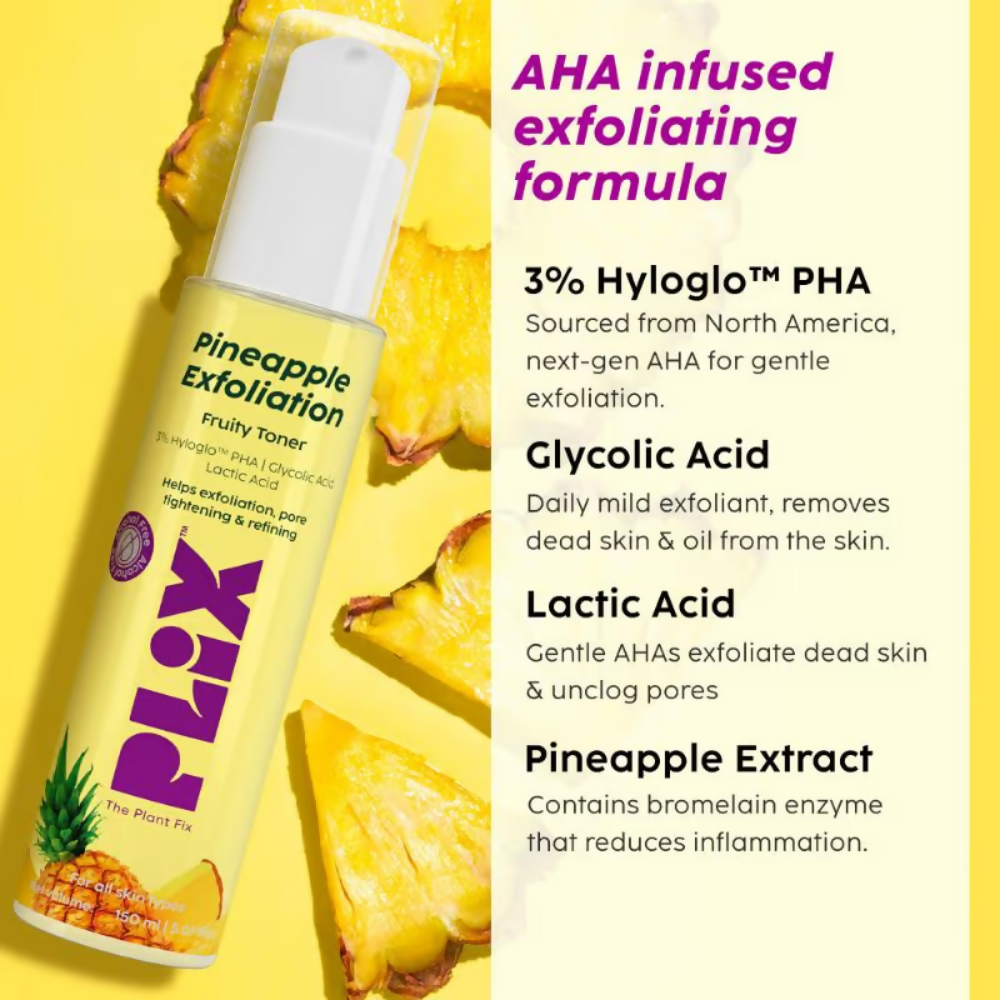 PLIX The Plant Fix Pineapple Depigmentation Regime With Fruity Toner & Cleanser
