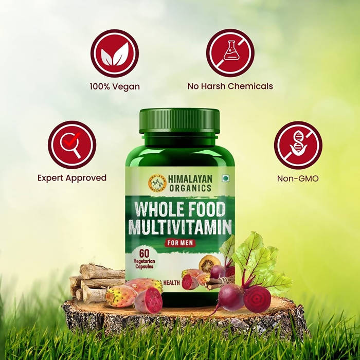 Himalayan Organics Whole Food Multivitamin For Men Boosts Overall Health