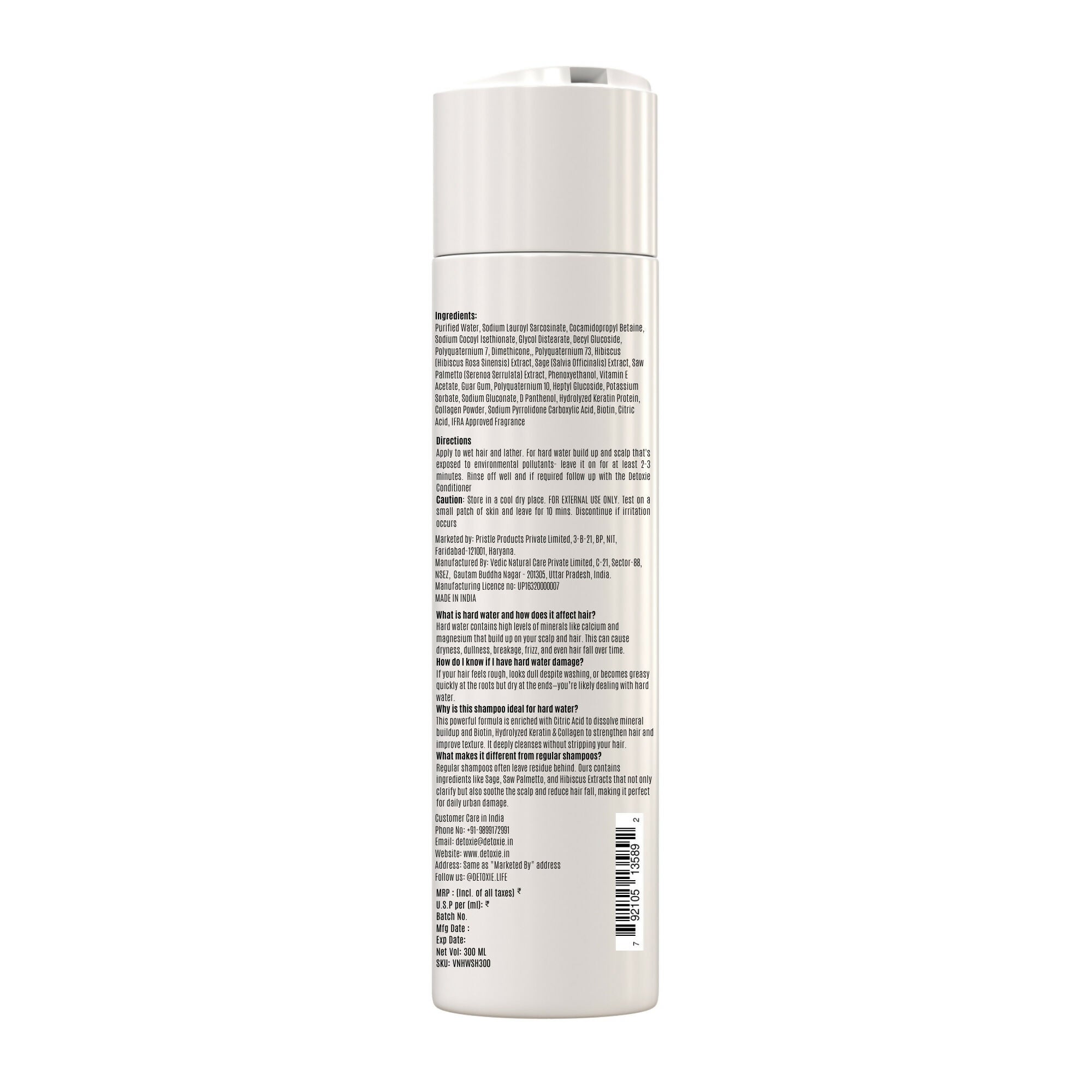 Detoxie Advanced Hard Water Shampoo