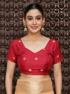 Shree Shyam Fashion Orange Cotton Saree - Distacart