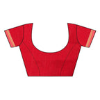 Vamika Chanderi Cotton EmbroideryRed Blouse