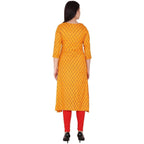 Kanoor Women's Multi Rayon A-Line Kurti