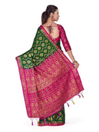 Mimosa Women's Green Kanchipuram Silk Saree - Distacart