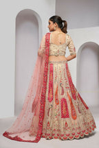 Kesar Fab Chiku Silk Embroidered Lehenga