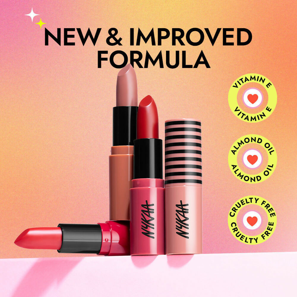 Nykaa So Creme Creamy Matte Lipstick - Red Moment