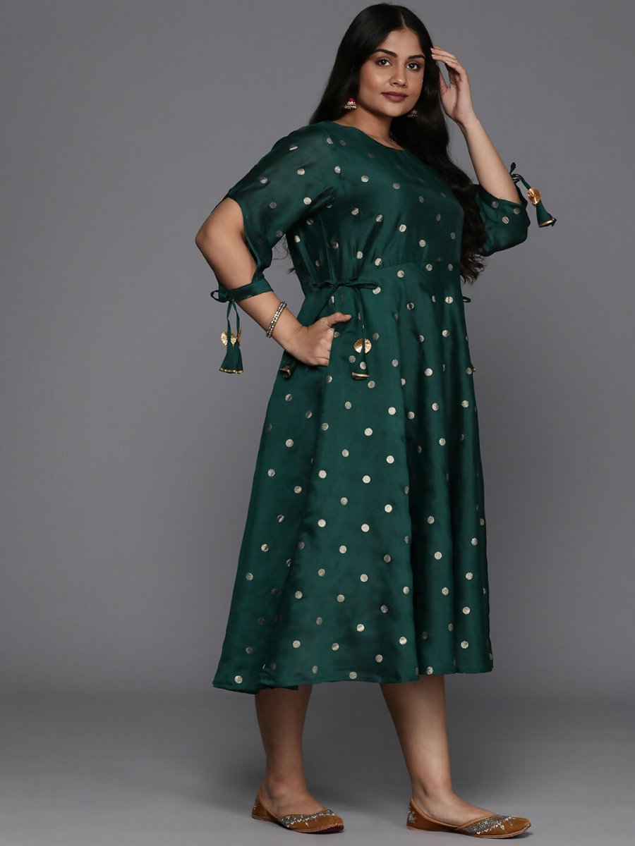 Ahalyaa Women's Traditional wear Ethnic Dress - Green - Distacart