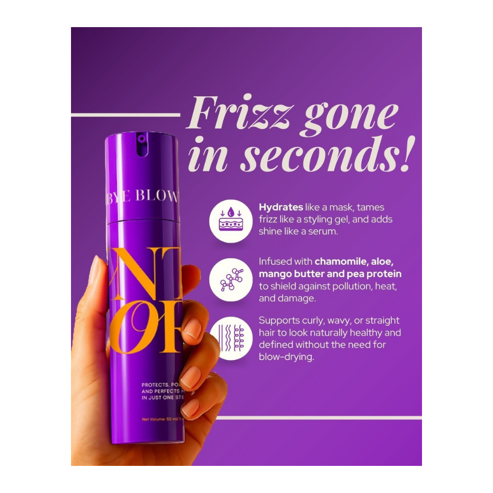Antinorm Bye Bye Blow Dry Hair Serum and Fuller Without Filler Lip Balm Combo