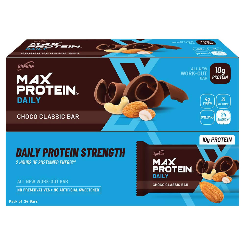 RiteBite Max Protein Daily Choco Classic Bar - Distacart