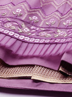 House of Panchhi Rose Gold Net Sequinse Work Lehenga & Blouse, Dupatta