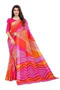 Vamika Pink Linen Satin Border Saree