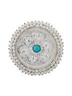 Joban Fashion Women Round Shape Silver Tone Ring