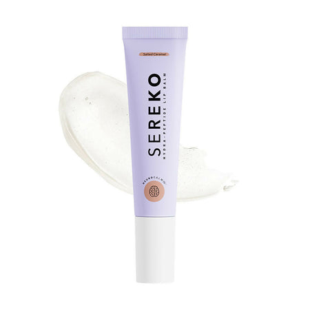 Sereko Hydra - Peptide Lip Balm, Clear, Enriched With Ceramides Barrier Repair Salted Caramel