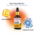 Saffire Naturals 10% Vitamin C Serum Enriched With Hyaluronic
