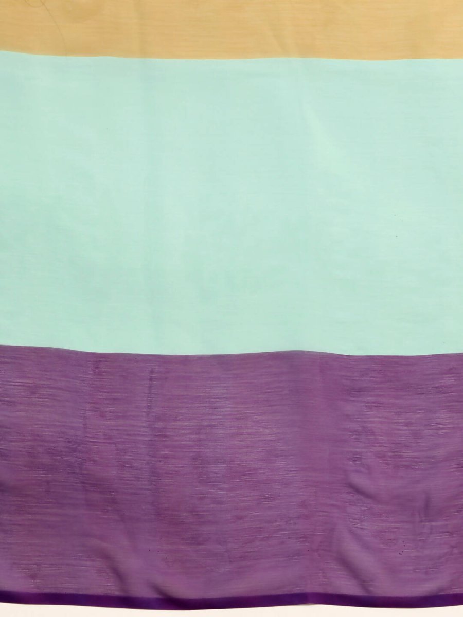 Ahalyaa Women's Traditional Semi Stitch Saree - Blue