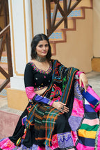 AI Fashion Black Viscose Rayon Designer Navratri Lehenga Choli Collection
