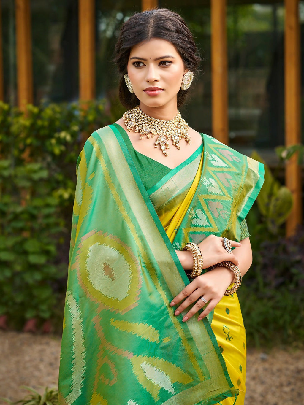 Shree Shyam Fashion Mustard Soft Silk Saree - Distacart