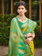 Shree Shyam Fashion Mustard Soft Silk Saree - Distacart