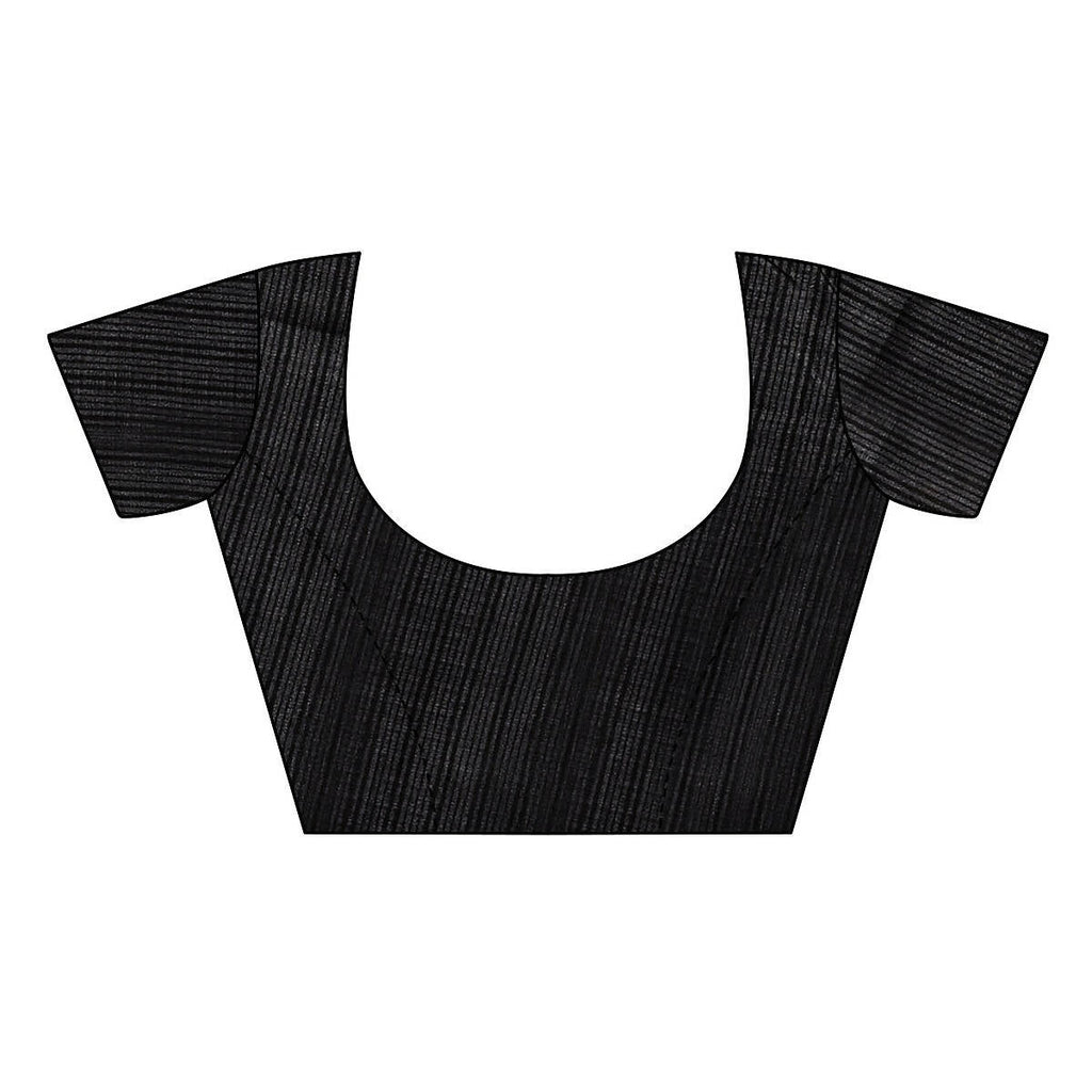 Vamika Black Kalamkari With Jhalar Khadi Silk Saree - Distacart