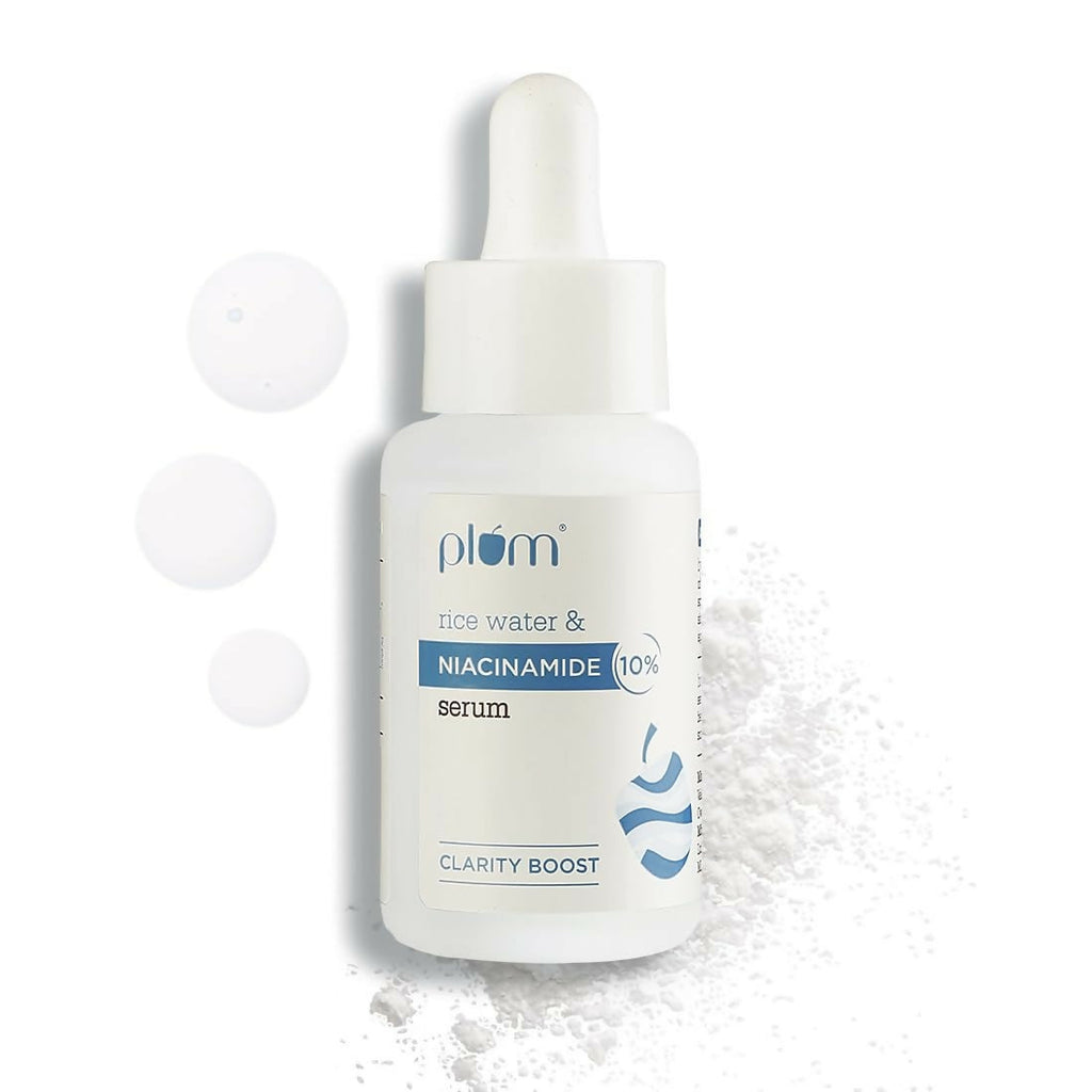 Plum 10% Niacinamide Brightening Face Serum With Rice Water - Fades Blemishes & Dark Spots, Beginner Friendly - Distacart