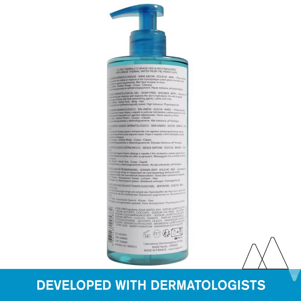 Uriage Extra-Rich Dermatological Face & Body Wash Shower gel