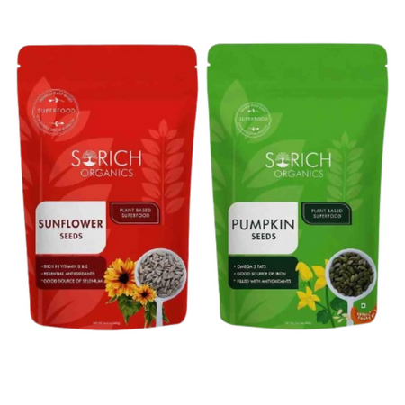 Sorich Organics Super Seeds Mix Combo of Pumpkin Seeds and Sunflower Seed