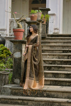 Coffee Kalyani Silk Woven Design Saree - Priyalaxmi