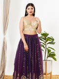 Joban Fashion Antique Gold Sequins Padded Blouse With V Neck Sleeveless - Distacart