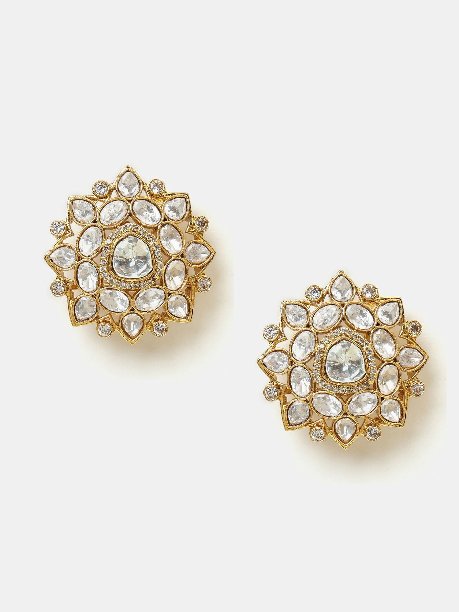 Ruby Raang Floral Aura Studs - Distacart