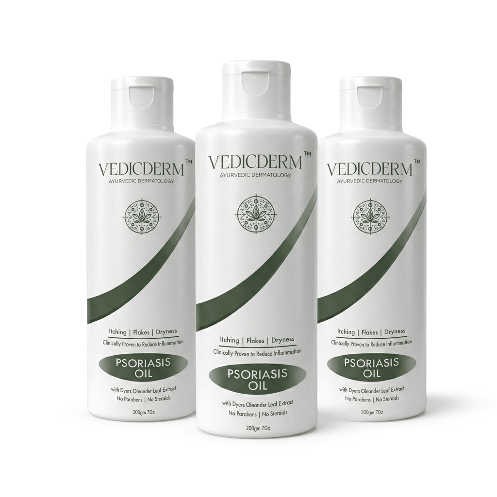 Vedicderm Psoriasis Oil 2-in-1 Skin + Scalp Relief Oil - Distacart