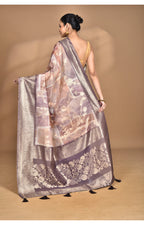 Morchari Women Desgin Linen Silk Saree-Multi