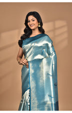 Morchari Women Desgin Banarasi Silk Saree-Green