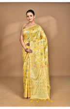 Morchari Women Desgin Chanderi Silk Saree-Yellow