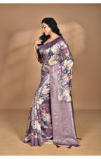 Morchari Women Desgin Linen Silk Saree-Multi