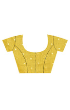 Morchari Banarasi Silk Chanderi Saree-Yellow