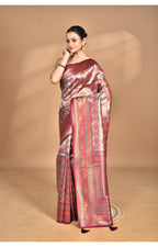 Morchari Rajputana Kanjiviram Silk Saree-Purple