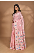 Morchari Women Desgin Chanderi Silk Saree-Pink