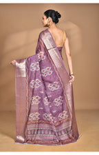 Morchari Chanderi Digital Print Saree-Multi
