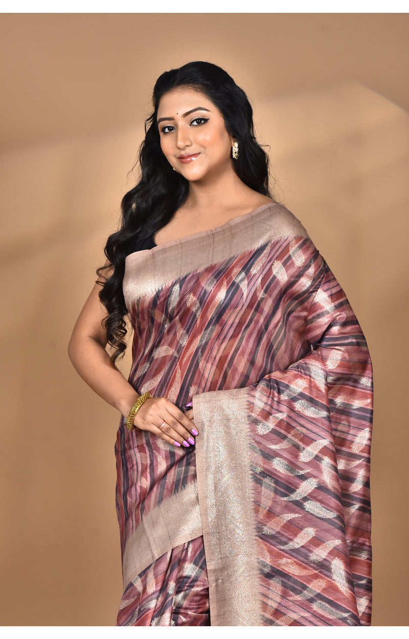 Morchari Women Desgin Linen Silk Saree-Multi
