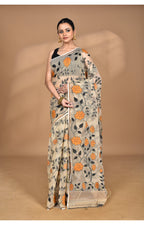 Morchari Pure Cotton Dhakai Jamdani Handloom Saree-Multi