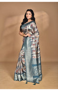 Morchari Women Desgin Linen Silk Saree-Multi