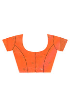 Morchari Heavy Kolhapuri Stone Work Saree-Orange