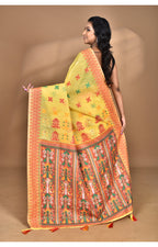 Morchari Women Desgin Chanderi Silk Saree-Yellow