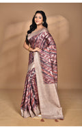 Morchari Women Desgin Linen Silk Saree-Multi