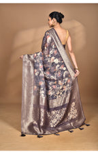 Morchari Women Desgin Linen Silk Saree-Multi