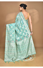 Morchari Women Desgin Chanderi Silk Saree-Green