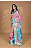 Morchari Women Desgin Two Dai Linen Saree-Multi