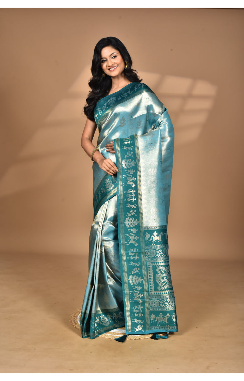 Morchari Women Desgin Two Dai Silk Saree-Multi