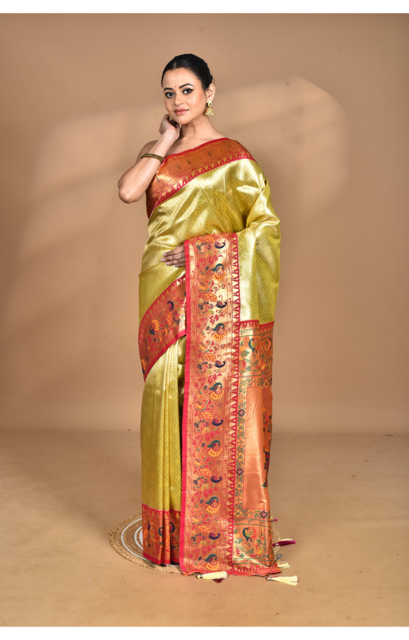 Morchari Women Desgin Banarasi Silk Saree-Multi